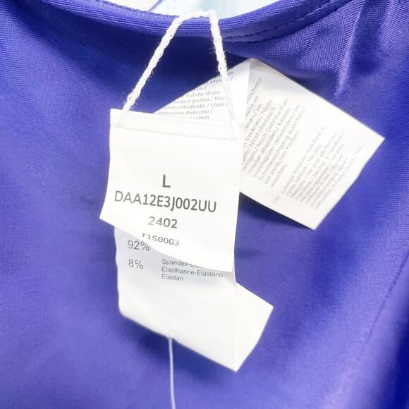 Cupshe Women's Twisted Cutout One Piece Swimsuit Blue Size Large - Picture 6 of 7